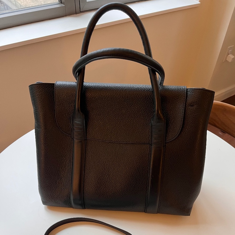 Cuyana Trapeze Satchel Black